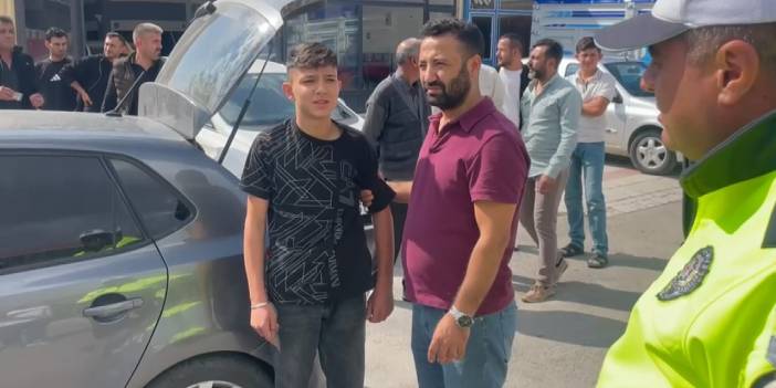 Yaşı 14! Patronunun arabasını kaçırdı, yakalanınca gazetecileri tehdit etti