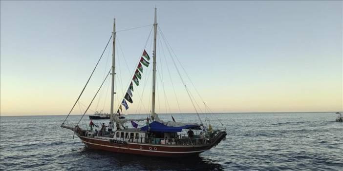 Sumud Filosu'ndaki Mikeno gemisi Gazze sularında