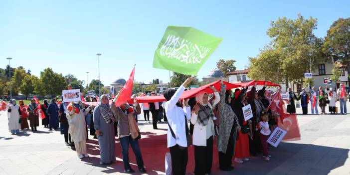 Gazze için sessiz çığlık Konya’da yankılandı