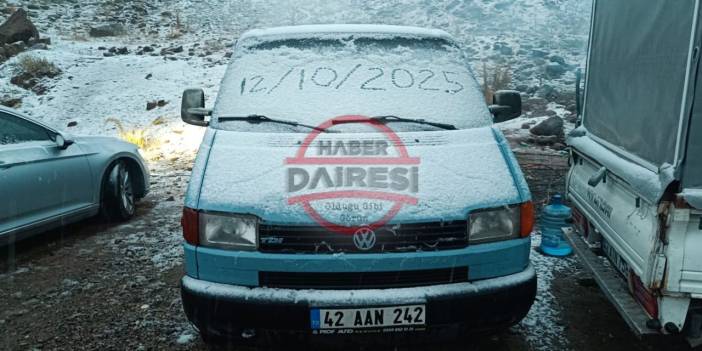 Konya’nın merkez ilçesinde ilk kar düştü