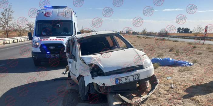 Konya’da lastiği patlayan otomobil takla attı! 1 can kaybı var