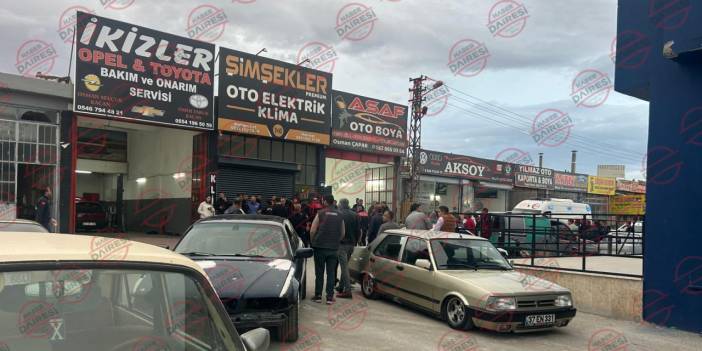 Konya'da tamirhanede silahlı saldırı! Çok sayıda yaralı var