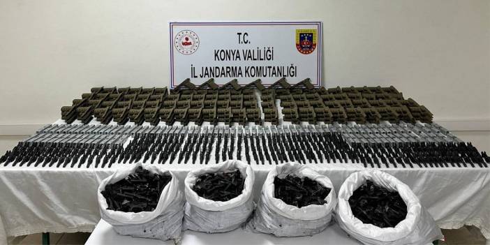 Yer Konya! Ormanlık alana saklasalar da jandarma buldu