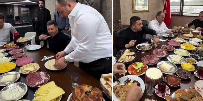 Belediye başkanının kahvaltı sofrası sosyal medyayı karıştırdı! Tepki yağıyor