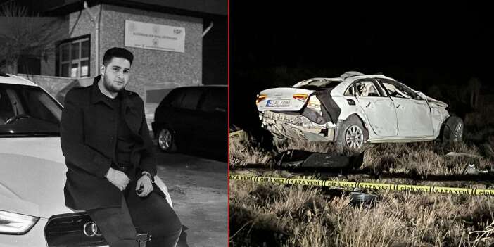 Konya’daki kazada can veren genç sürücüye acı veda