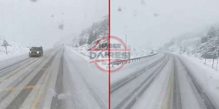 Konya’dan yola çıkacaklar dikkat! Meşhur yolda kar yağıyor