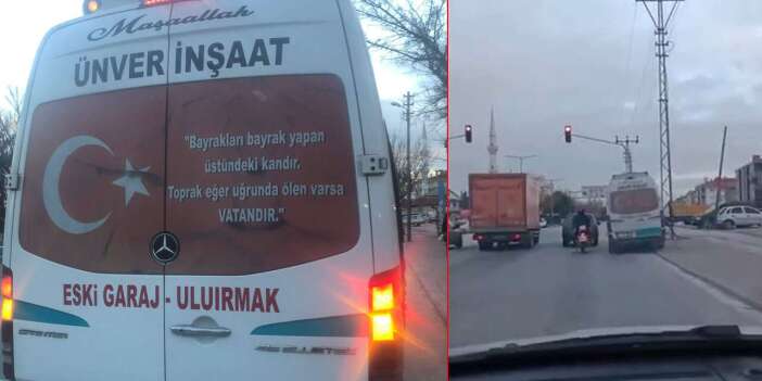 Konya’da kaldırımdan geçip kırmızı ışığı hiçe saydı