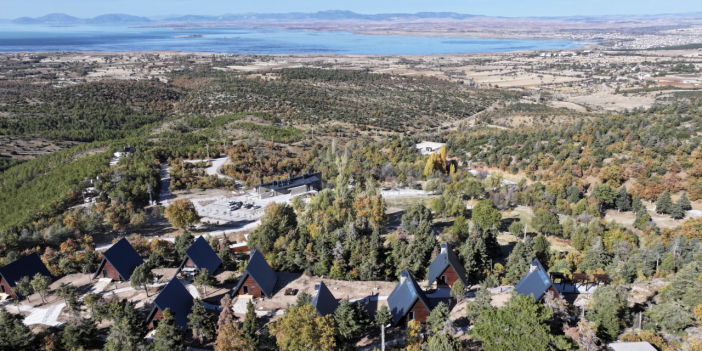 Konya’da göl manzaralı bungalov keyfi için geri sayım