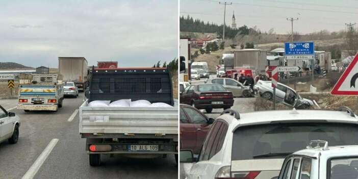 Kazalar birbiri ardına yaşandı, Konya – Afyon yolu kapandı