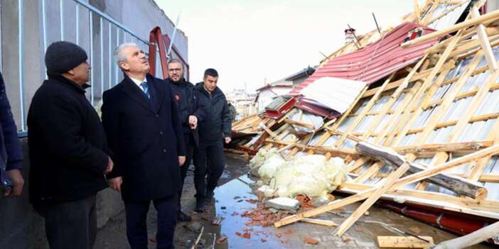 Konya’da fırtına sonrası hasar tespit çalışması! Vali Akın yerinde inceledi