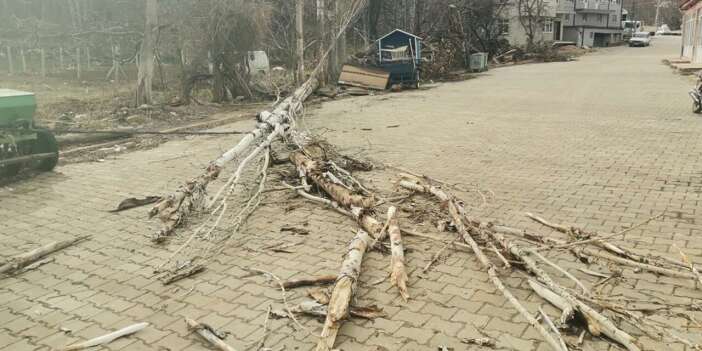 Konya’da şiddetli rüzgar ortalığı savaş alanına çevirdi