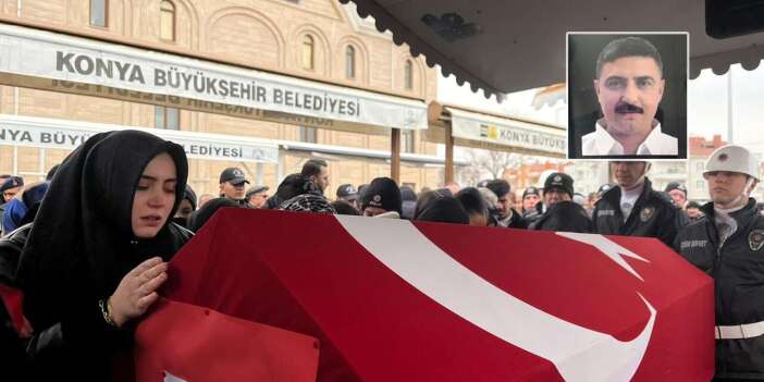 Konya, şehit polis Fatih Oral’ı son yolculuğuna uğurladı