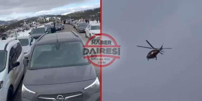 Konya Aladağ’a kar akını! Yollar kapandı, yaralı helikopterle alındı
