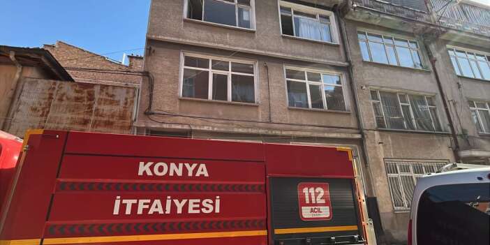 Konya’da korkutan yangın! 2 kişi hastaneye kaldırıldı