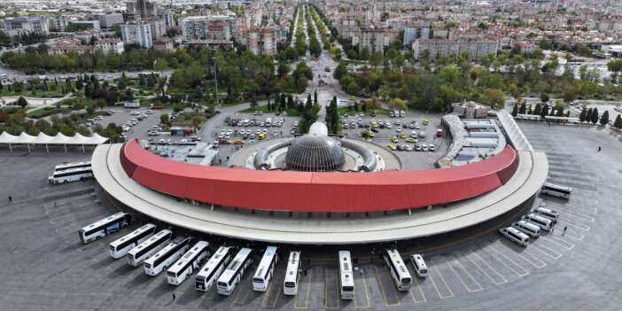 Konya Otogarı'ndan geçen yıl 18 milyon kişi geçti