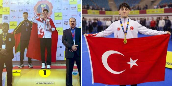 Konyalı milli sporcudan kick boksta büyük başarı