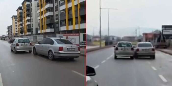 Konya’da bir garip trafik kavgası! Araçlar çarpışan arabalara döndü