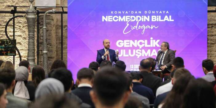 Bilal Erdoğan, Konya’da buluştuğu gençlere evlilik ve çocuk çağrısı yaptı
