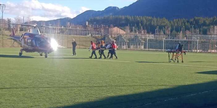 Konya’da hava ambulansı kalp krizi geçiren hasta için havalandı