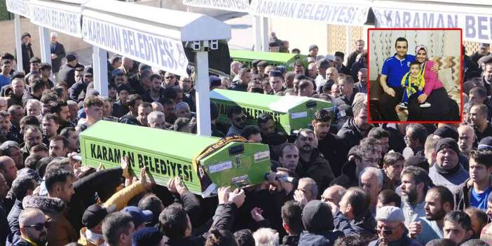 Konya yolundaki kazada ölen çift, gözyaşları arasında toprağa verildi