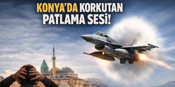 Patlama sesi Konyalıları korkuttu, sebebi kısa sürede belli oldu