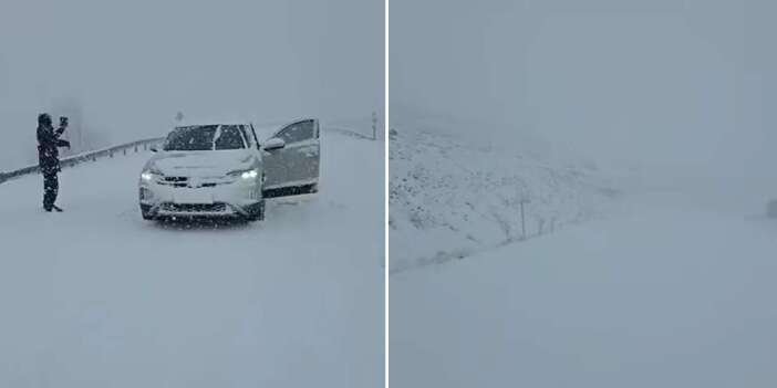 Konya’da Mart ayının sonunda kar bereketi! Göz gözü görmedi