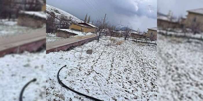 Konya’da baharın ortasında beyaz sürpriz