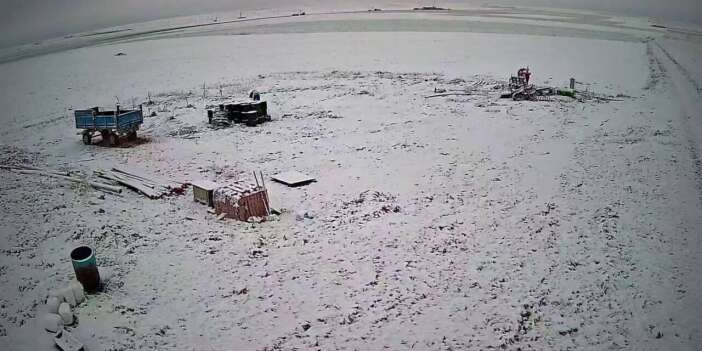 Konya’nın tarım kenti ilçesinde tarlaları don riskinden kar örtüsü korudu