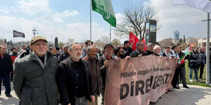Konyalılar Filistin için yürüdü