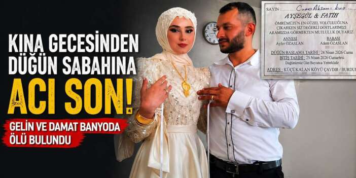 Kahreden olay! Gelin ve damat düğün günü banyoda ölü bulundu