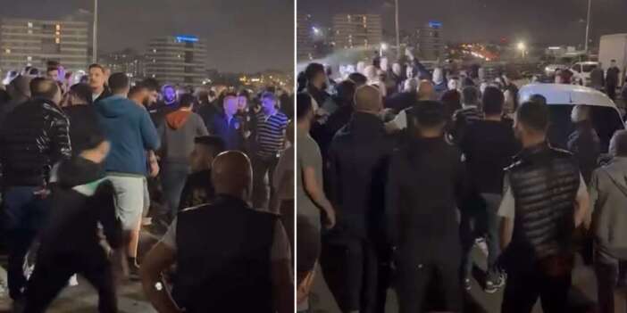 Sebze halinde bıçaklı kavga! 13 polis yaralandı, 8 kişi gözaltında