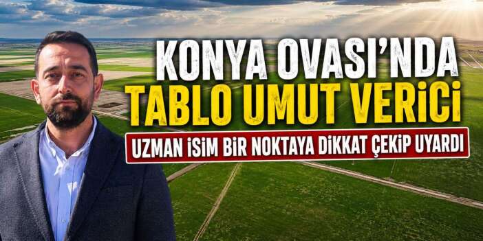 Konya’da tarlaya bereket geldi, ancak risk de kapıda