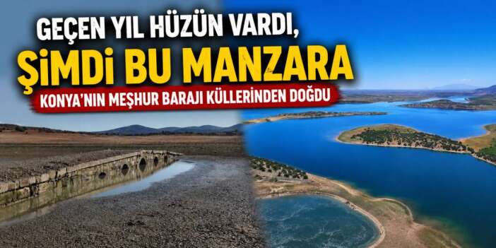 Konya Ovasına can veren Çumra Apa Barajı kendine geldi