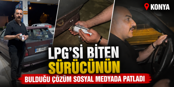 Yer Konya! Arabasının gazı bitti, bulduğu yöntem yok artık dedirtti