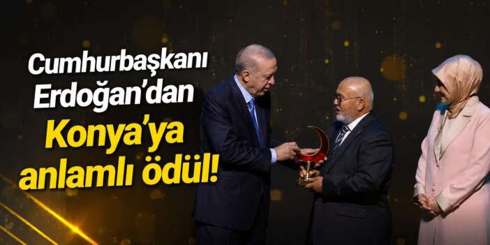 Kızılay’da yılın ili Konya oldu, ödülü Cumhurbaşkanı Erdoğan verdi