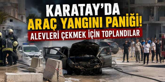 Konya’da mahalle arasında korkutan yangın! Duyan telefonu kapıp geldi