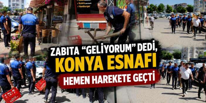Konya’da kaldırımlar yeniden sahiplerinin oldu
