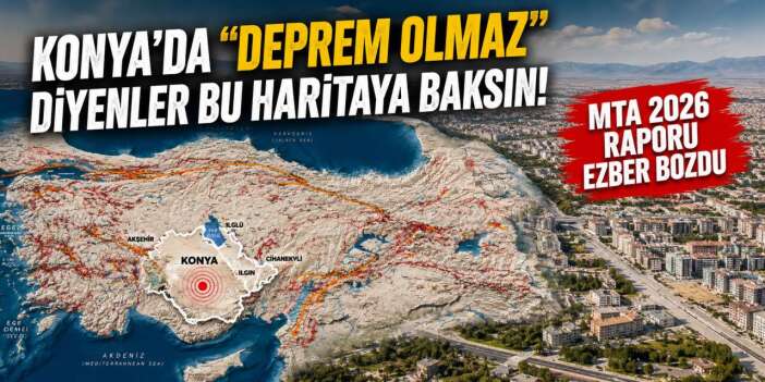 Konya’nın deprem gerçeği! 13 yıl sonra diri faylar yeniden çizildi