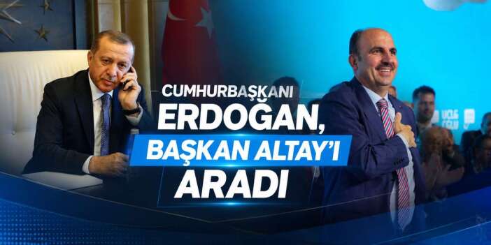 UCLG zaferi sonrası Cumhurbaşkanı Erdoğan, Başkan Altay ile görüştü