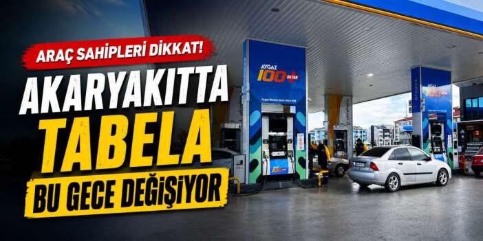 Akaryakıta bu gece yarısından itibaren zam geliyor