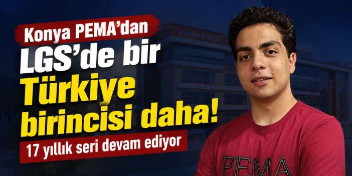 Konya’nın ünlü okulu geleneği bozmadı! Yusuf Emir Yıldırım Türkiye birincisi