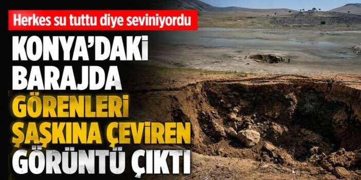 Konya'da iki ilçe arasındaki baraj çöktü