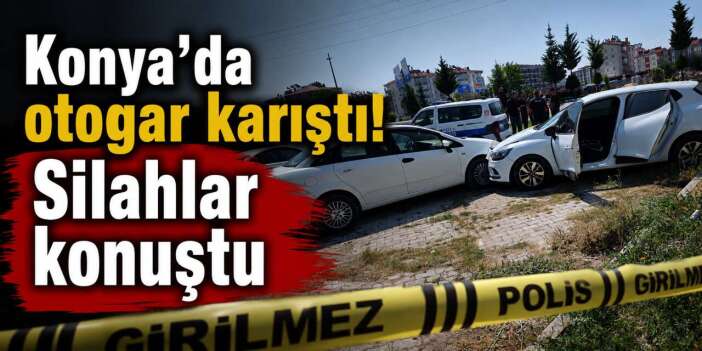 Konya’da husumetliler otogarda karşılaştı, silah ateşlendi