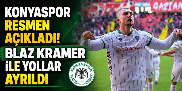 Konyaspor’da ayrılık resmileşti! Blaz Kramer’in yeni takımı belli oldu