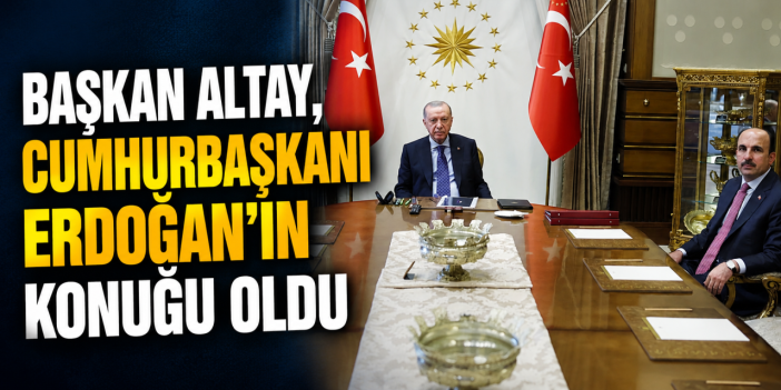 Cumhurbaşkanı Erdoğan, Konya Büyükşehir Belediye Başkanı Altay’ı kabul etti