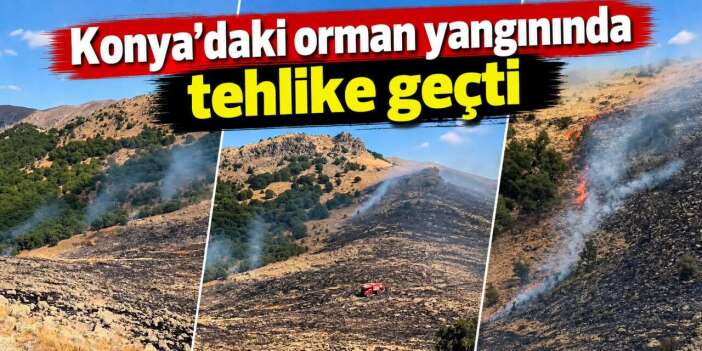 Konya’daki orman yangını kontrol altına alındı! 2 hektar alan zarar gördü