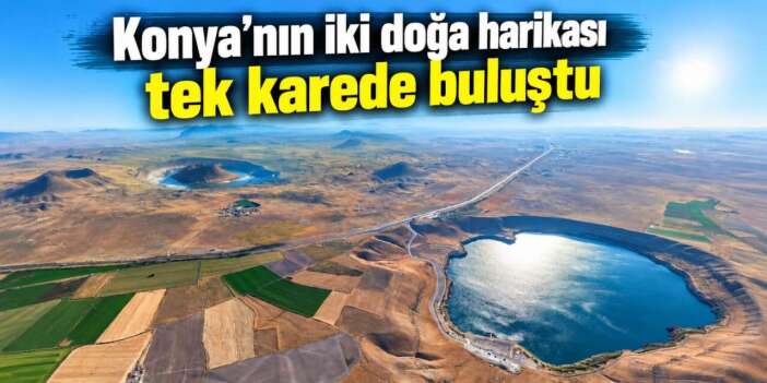 Konya’da iki mavi inci aynı kadrajda