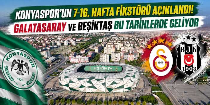 Konyaspor’un 10 haftalık maç programı belli oldu! İşte maçların gün ve saatleri