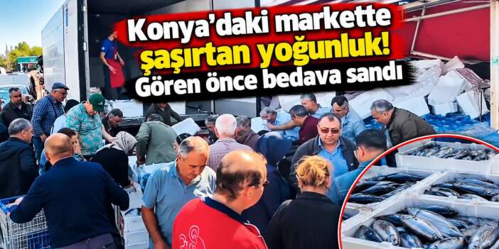 Konya'da palamut izdihamı! 30 bin balık 1 saatte tükendi