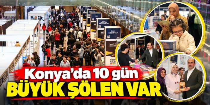 Konya’da kitap şöleni başladı! 10 gün dolu dolu geçecek